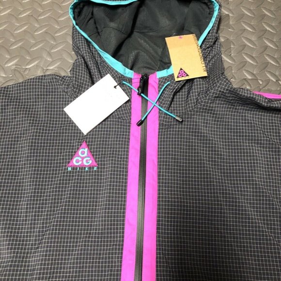 Men's Nike ACG Woven Hooded Jacket Anthracite - Picture 5 of 10